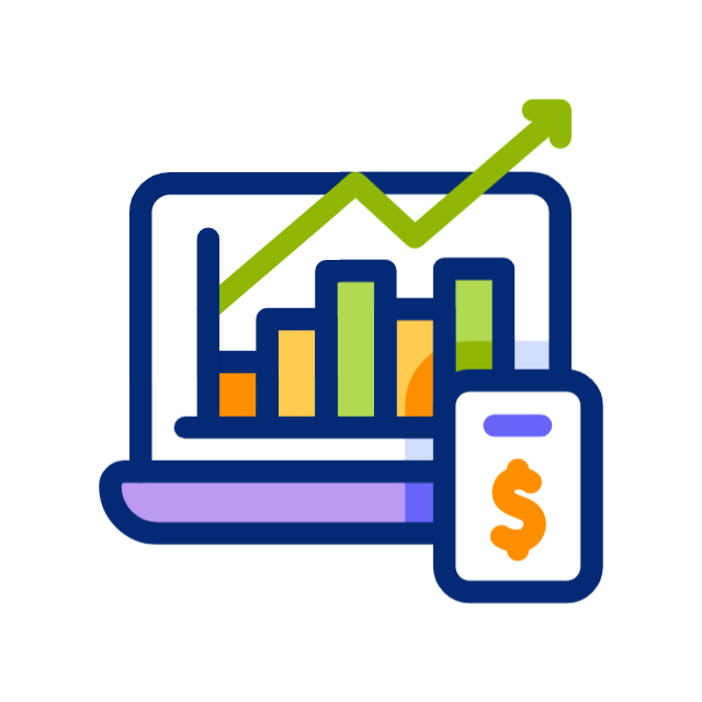 Gráfico financiero ilustrativo